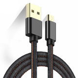 Kabel micro USB, Jeansowy - 1 Metr