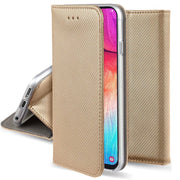 Etui Flip Cover - Magnetyczne Etui Książkowe - Samsung Galaxy S20 FE - Złoty