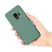 Etui Silikonowe - Liquid Silicone - Samsung Galaxy S9 - Ciemny Zielony