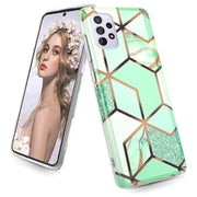 Etui Marble Gold Case - Samsung Galaxy A52 4G / A52 5G - Zielony