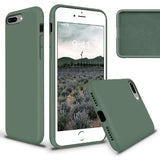 Etui Silikonowe - Liquid Silicone - iPhone 7 Plus / 8 Plus - Ciemny Zielony