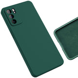 Etui Silikonowe - Liquid Silicone - Oppo Reno 6 - Ciemny Zielony