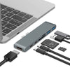 Adapter 7w1 HUB USB-C — HDMI 4K, SD/microSD dla MacBook Pro/Air