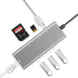 Adapter 7w1 USB-C, HDMI 4K (MacBook, Smartfon, Laptop)