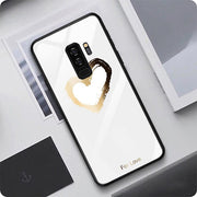 Etui Slim Glass Case - Samsung Galaxy S9- Love White