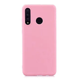 Etui Silikonowe Candy Kolor - Huawei P30 Lite - Różowy