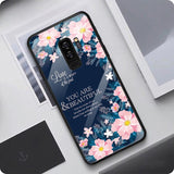 Etui Slim Glass Case - Samsung Galaxy S9 - Flowers