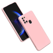 Etui Silikonowe - Liquid Silicone - Samsung Galaxy A21s (Zakryty obiektyw) - Różowy