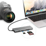 Adapter 7w1 USB-C, HDMI 4K (MacBook, Smartfon, Laptop)