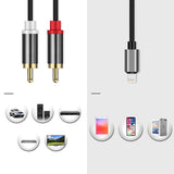 Kabel iPhone do RCA (Cinch) - Stereo