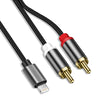 Kabel iPhone do RCA (Cinch) - Lightning, stereo, 1 m
