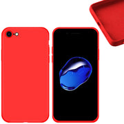 Etui Silikonowe - Liquid Silicone - iPhone SE 2020 / SE 2022 (SE3) - Czerwony