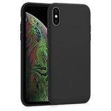 Etui Silikonowe - Liquid Silicone - iPhone XS Max - Czarny