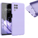 Etui Silikonowe - Liquid Silicone - Samsung Galaxy A22 4G - Lawendowy