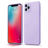 Etui Silikonowe - Liquid Silicone - iPhone 12 Pro Max - Lawendowy