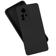 Etui Silikonowe - Liquid Silicone - Xiaomi 12 Pro - Czarny