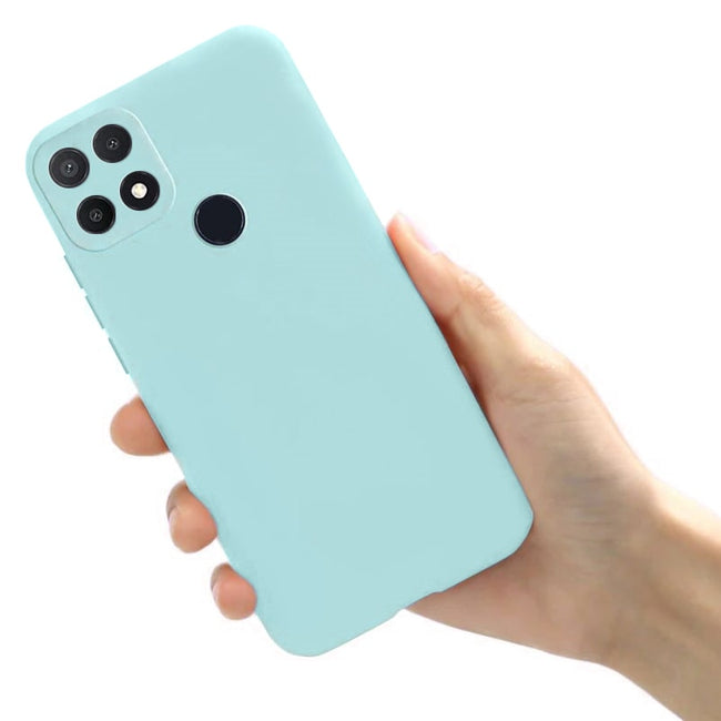 Etui Silikonowe - Liquid Silicone - Oppo A15 - Miętowy