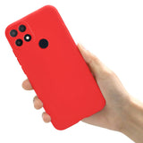 Etui Silikonowe - Liquid Silicone - Oppo A15 - Czerwony