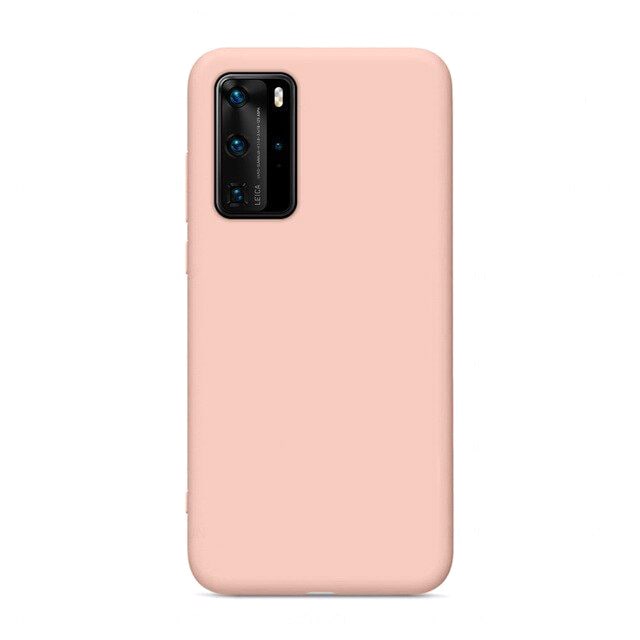 Etui Silikonowe - Liquid Silicone - Huawei P40 Pro - Różowy