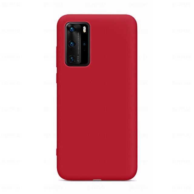 Etui Silikonowe - Liquid Silicone - Huawei P40 Pro - Czerwony