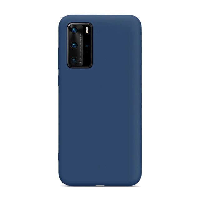 Etui Silikonowe - Liquid Silicone - Huawei P40 Pro - Granatowy
