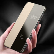 Etui z Klapką Smart View - Huawei P30 Lite - Złoty