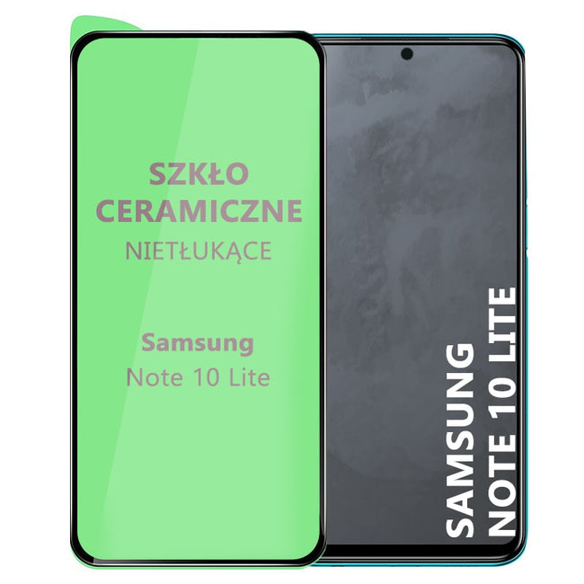 Ceramiczne Szkło Ochronne - Samsung Galaxy Note 10 Lite - Czarny