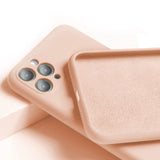 Etui Silikonowe - Liquid Silicone - iPhone 12 Pro Max - Różowy