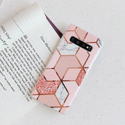 Etui Marble Gold Case - Samsung Galaxy S10 - Różowy