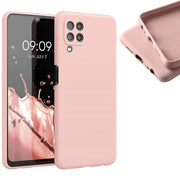 Etui Silikonowe - Liquid Silicone - Samsung Galaxy A22 4G - Różowy