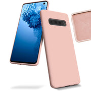 Etui Silikonowe - Liquid Silicone - Samsung Galaxy S10+ - Różowy