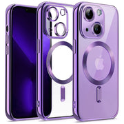 Etui Silikonowe Camera Protect do Magsafe - iPhone 14 Plus - Fioletowy