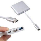 Adapter 3w1 HUB USB-C HDMI 4K MacBook
