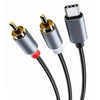 Kabel USB-C do RCA (Cinch) - Stereo, 1 m