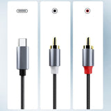 Kabel USB-C do RCA (Cinch) - Stereo