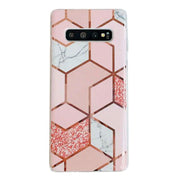 Etui Marble Gold Case - Samsung Galaxy S10e - Różowy