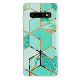 Etui Marble Gold Case - Samsung Galaxy S10e - Zielony
