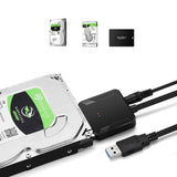 Adapter SATA do USB 3.0 dla dysków SSD, HDD 3,5" / 2,5" + Zasilacz