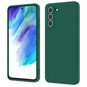 Etui Silikonowe - Liquid Silicone - Samsung Galaxy S21 - Ciemny Zielony