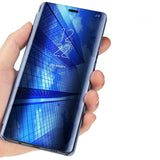 Etui Clear View - Samsung Galaxy S22 Ultra - Niebieski