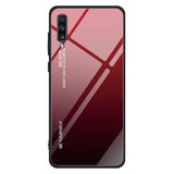 Etui Gradient Glass Case - Huawei P20 - Deep Red