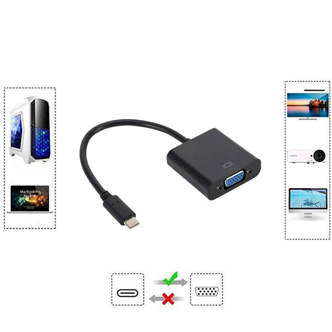 Adapter, Przejściówka VGA (D-SUB) -> USB-C