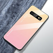 Etui Gradient Glass Case - Samsung S10e - Pastel Pink