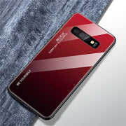 Etui Gradient Glass Case - Samsung Galaxy S10+ - Deep Red