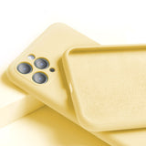 Etui Silikonowe - Liquid Silicone - iPhone 11 Pro Max - Żółty