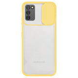 Etui Camera Cover Case - Samsung Galaxy A02s / A03s - Żółty