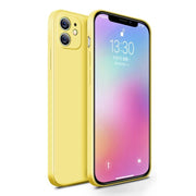 Etui Silikonowe - Liquid Silicone - iPhone 12 Mini - Żółty