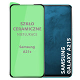 Ceramiczne Szkło Ochronne - Samsung Galaxy A21s - Czarny