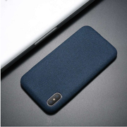 Etui Elegant Cloth Case - iPhone XS Max - Granatowy