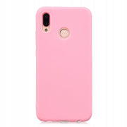 Etui Silikonowe Candy Kolor - Huawei P20 Lite - Różowy